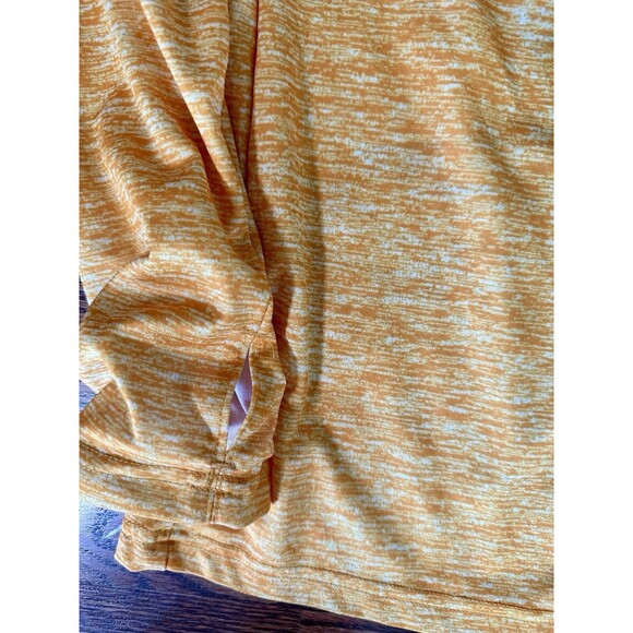 Badger Sport Pitt State Womens Yellow Long Sleeve Shirt Size L Thumbhole 1/4 Zip - Picture 3 of 8